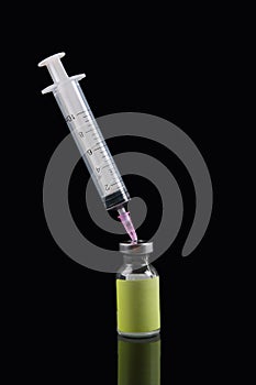 Syringe and vial
