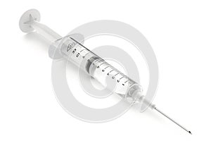 Syringe on White