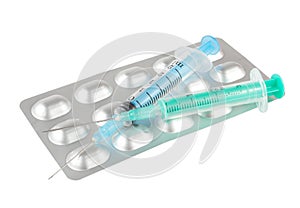 Syringes and tablets