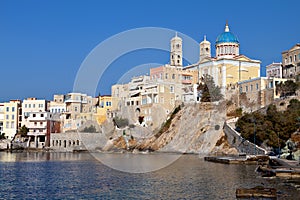 Syros island in Greece photo