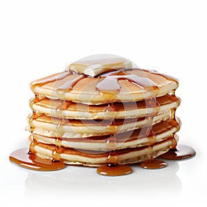 Syrup-drenched Pancakes: A Delicious Stack Of Fluffy Goodness