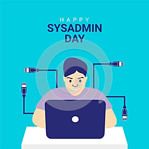 system admin day poster template