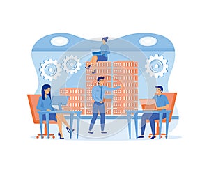 System administration, upkeeping, configuration of computer systems and networks concept.