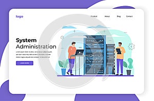 System Administrator Flat Website