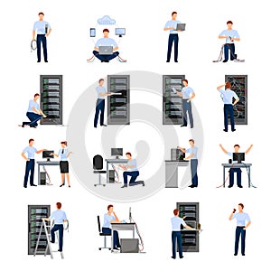 System Administrator Icons Set