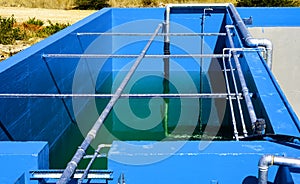 System air diffuser undertaking wastewater treatment