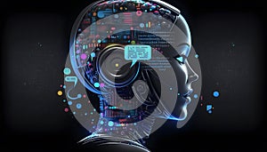 System Artificial intelligence ChatGPT Chat Bot AI , Technology smart robot Ai Chat GPT application software , robot application
