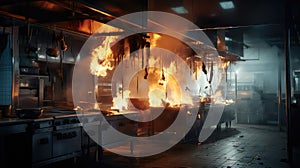 system commercial kitchen fire