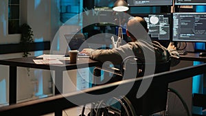 System engineer with impairment working on web programming