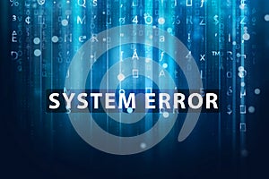 System error photo