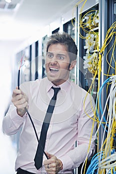 System fail situation in network server room