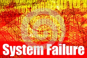 System Failure Alert Warning Message