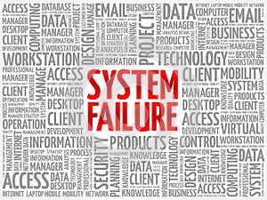 System Failure word cloud