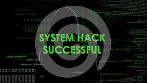 System hack successful, code breaking operation, programmer cracked password