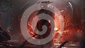 system indestructible slayers, digital art illustration, Generative AI