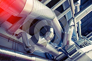 System of industrial ventilating ducts