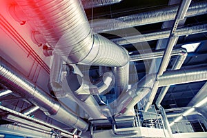 System of industrial ventilating pipes