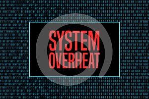 System overheat warning screen