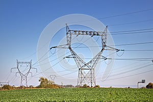 A system of power equipment designed for transmission of electricity by means of electric current