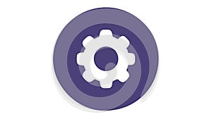 System settings control icon, configuration options access, vector design Generative AI