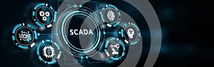 System Supervisory Control And Data Acquisition technology concept. SCADA