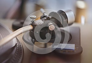 The system of a tonearm from the legendary Lenco L744 dd. photo