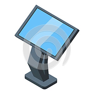 System touchscreen icon isometric vector. Mobile smart