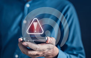 System warning caution sign symbol