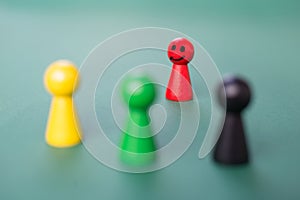 Systemic constellation with play figures