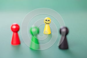 Systemic constellation with play figures