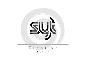 SYT Creative Unique Modern Letter Logo Design