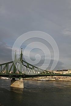 Liberty Bridge in Budapest Hungary photo
