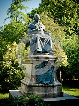 Szaniszlo Ferencz statue in Oradea, Romano Catholic Cathedral pa