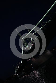 The Szchenyi Chain Bridge by night