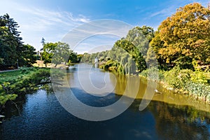 Szczecin.  Kasprowicz city park.  A place for walks and relaxation for residents