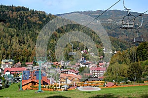 Szczyrk in Poland Beskidy Mountains