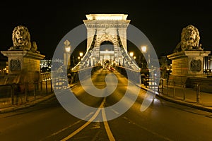 Szechenyi Chain Bridge in Budapest