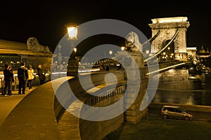 Szechenyi Chain Bridge in Budapest