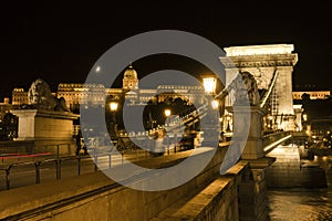 Szechenyi Chain Bridge in Budapest