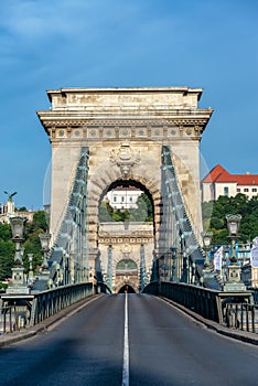 Szechenyi Chain Bridge Vertical View