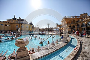 The Szechenyi Spa (Bath, Therms) in Budapest