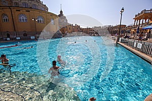The Szechenyi Spa (Bath, Therms) in Budapest