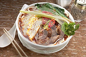 Szechuan beef noodle