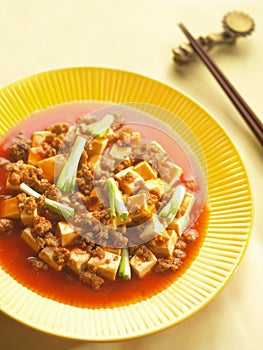 Szechuan dish ma-po tofu photo