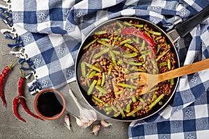 Szechuan Pork Stir Fry with Green Beans