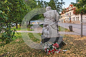 Szenci Molnar Albert sculpture in Senec