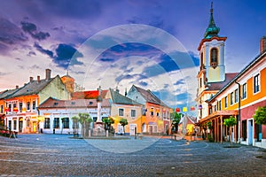 Szentendre, Hungary - Beautiful downtown, Danuber riverbank