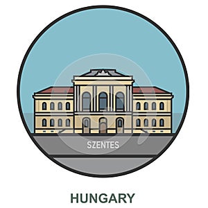 Szentes. Cities and towns in Hungary