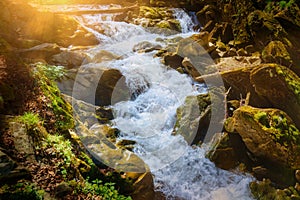 Szepit waterfall on Hylaty stream