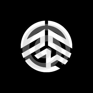 SZK letter logo design on black background. SZK creative initials letter logo concept. SZK letter design